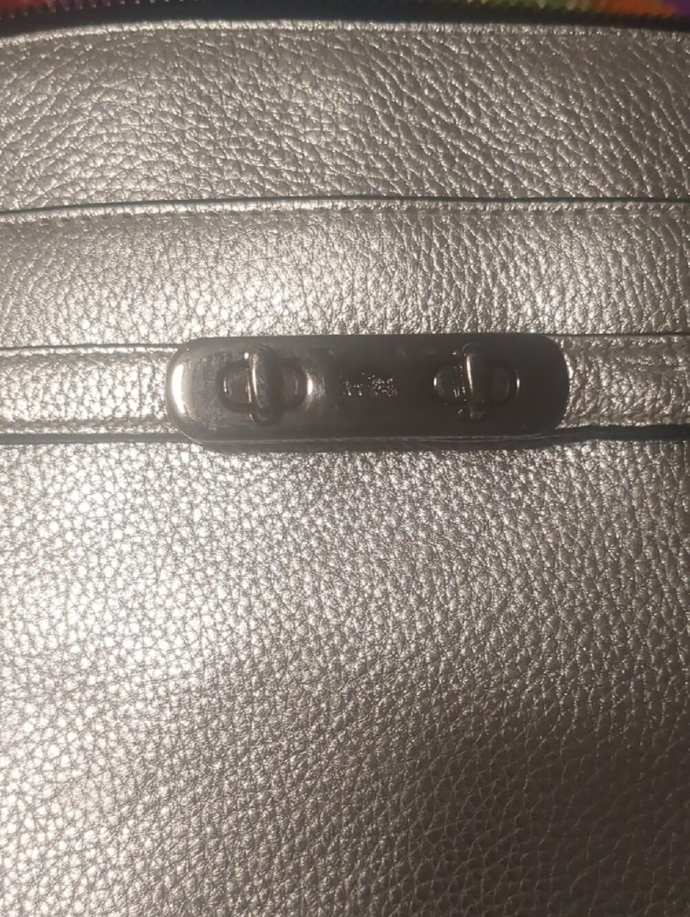 Coach Silver Metallic Crossbody Bag - Picture 5 of 13